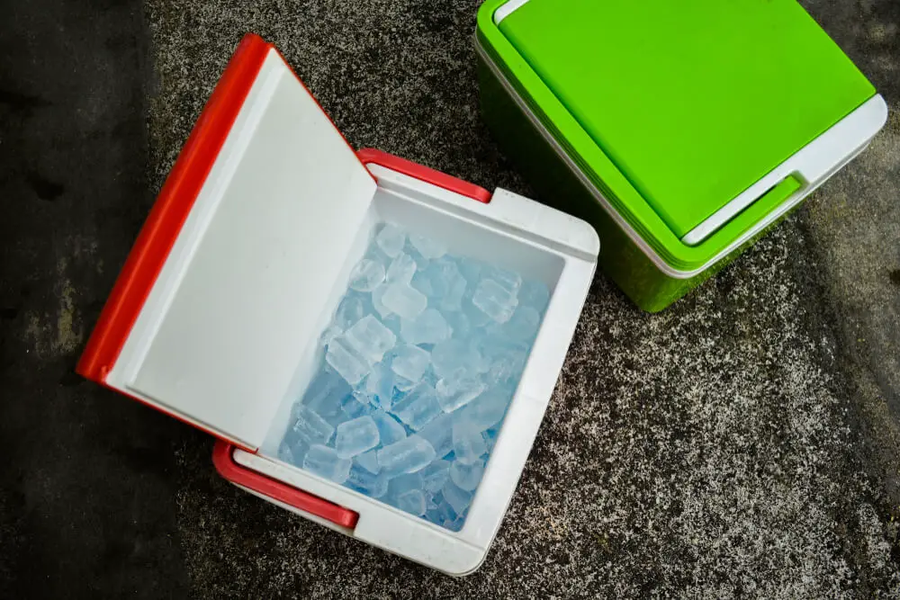 ice in cooler 