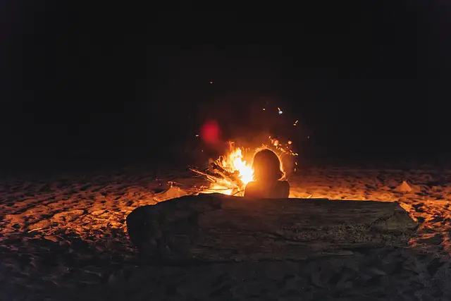 hot campfire