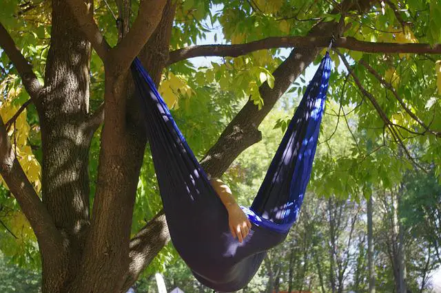 side sleeper in hammock